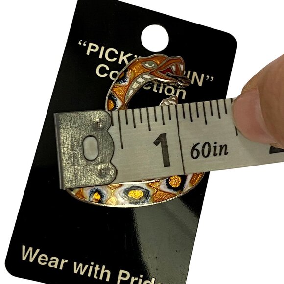 Diamondback Rattlesnake Snake Pin Lone Star Sales Western Desert Pin - Picture 6 of 6